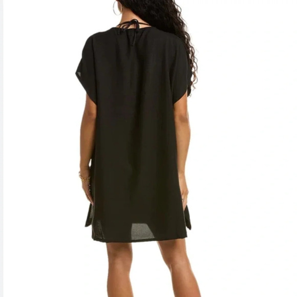 WORKHALL black button down tunic size small - Picture 1 of 6